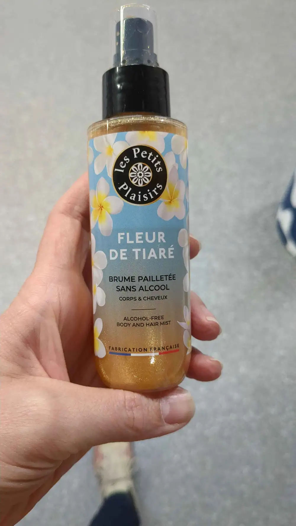 LES PETITS PLAISIRS - Fleur de tiaré - Brume pailletée sans alcool 