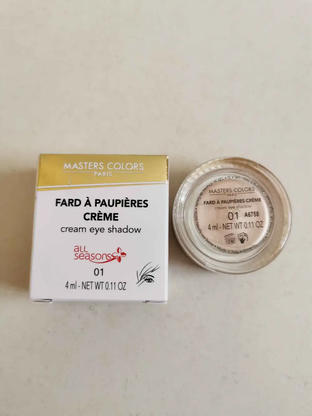 MASTERS COLORS - Fard à paupières crème 01