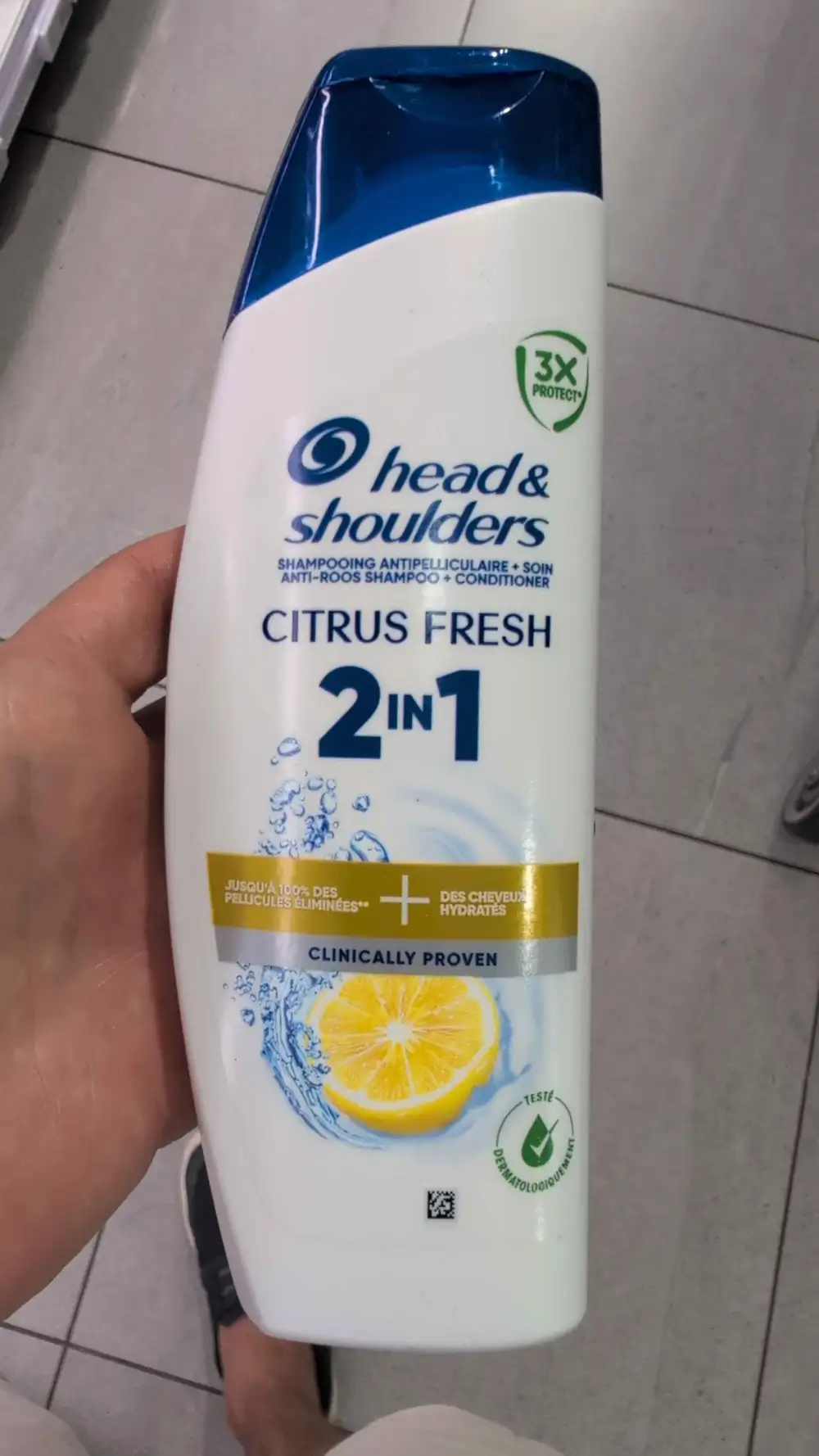 HEAD & SHOULDERS - 2 in 1 citrus fresh - Shampooing antipelliculaire