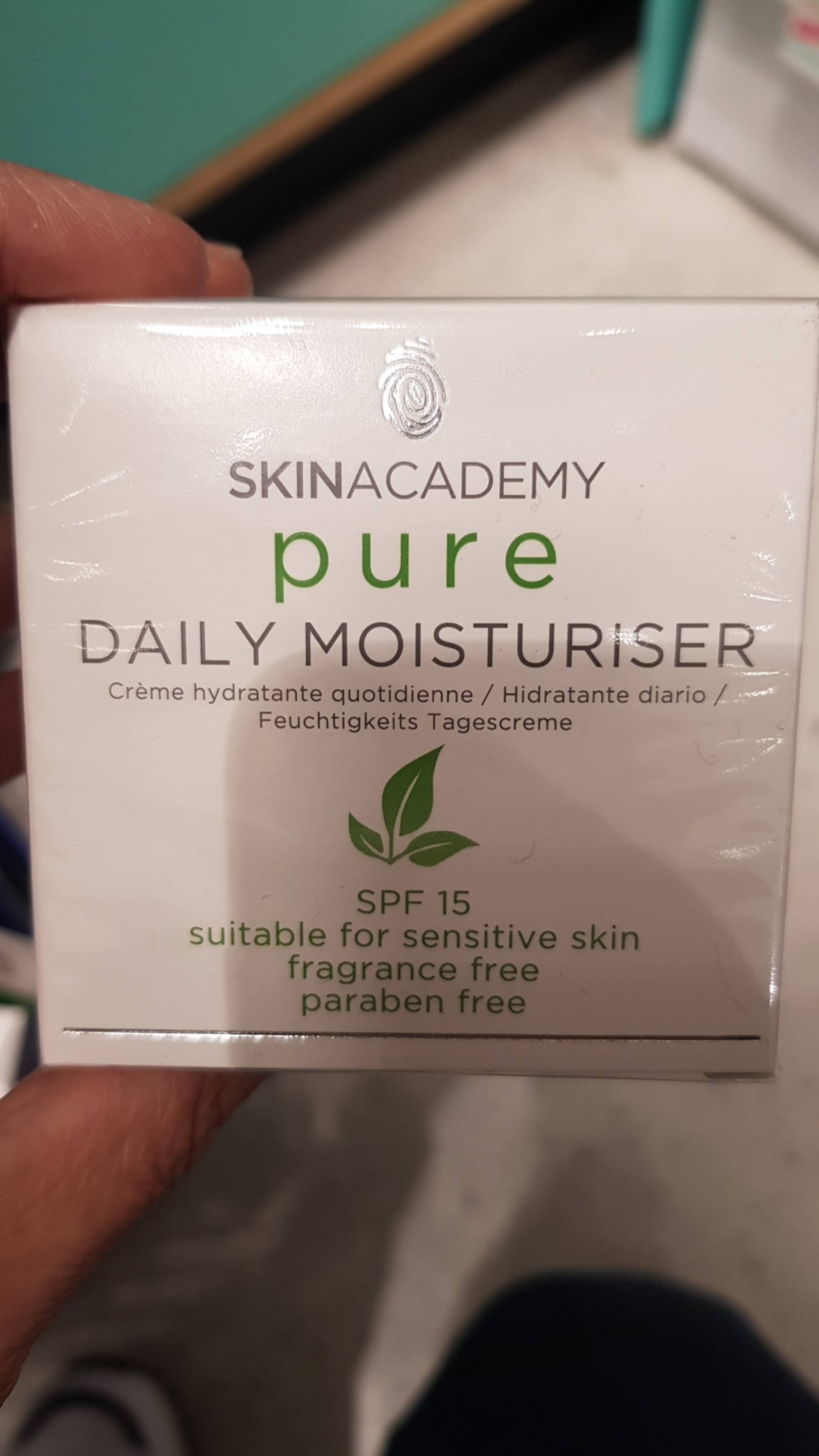 SKINACADEMY - Pure - Crème hydratante quotidienne SPF 15