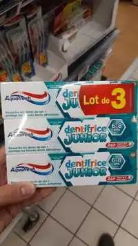 AQUAFRESH - Dentifrice junior 6-8 ans 