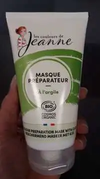 LES COULEURS DE JEANNE - Masque préoparateur à l'argile
