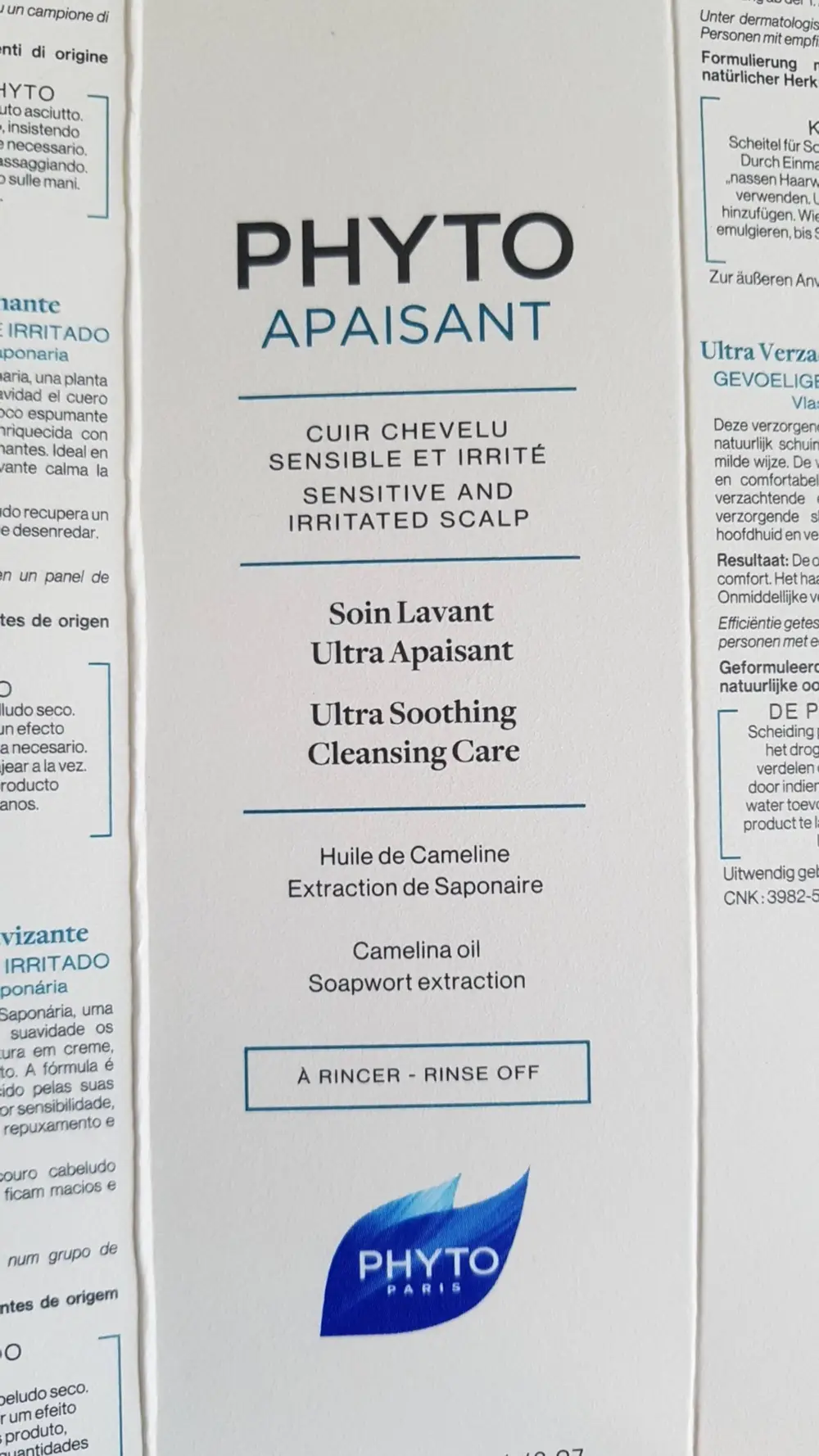 PHYTO - Apaisant - Soin lavant ultra apaisant