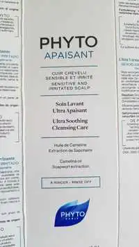 PHYTO - Apaisant - Soin lavant ultra apaisant