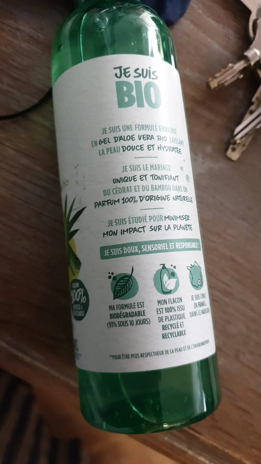 JE SUIS BIO - Gel d'aloe vera bio