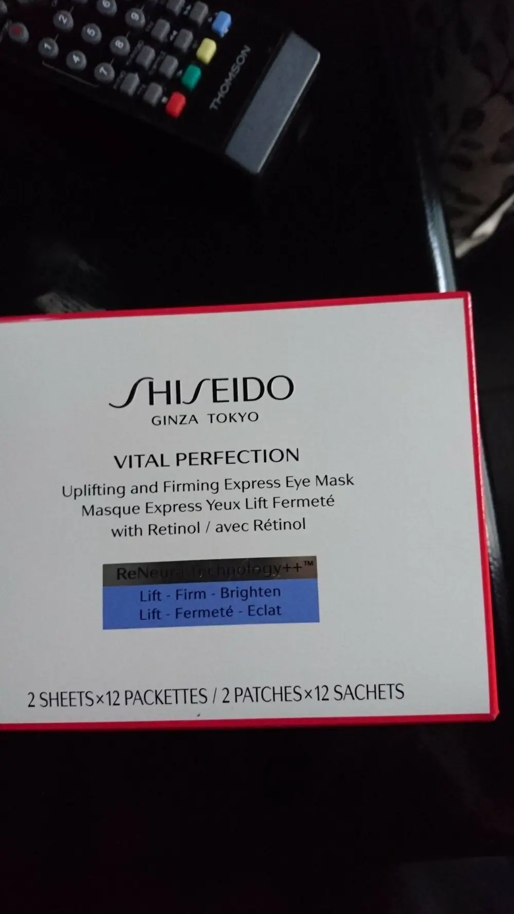 SHISEIDO - Vital perfection - Masque express yeux lift fermeté