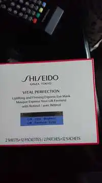 SHISEIDO - Vital perfection - Masque express yeux lift fermeté