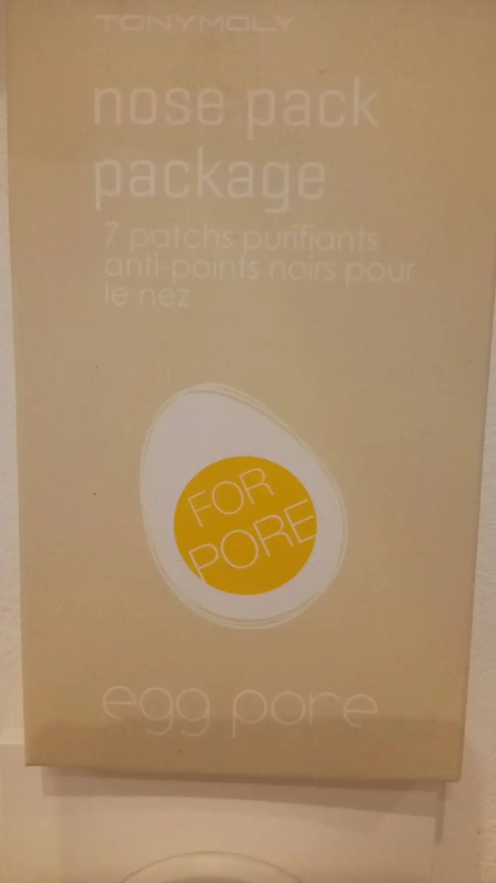 TONYMOLY - Nose pack package - 7 patchs purifiants anti-points noirs pour le nez