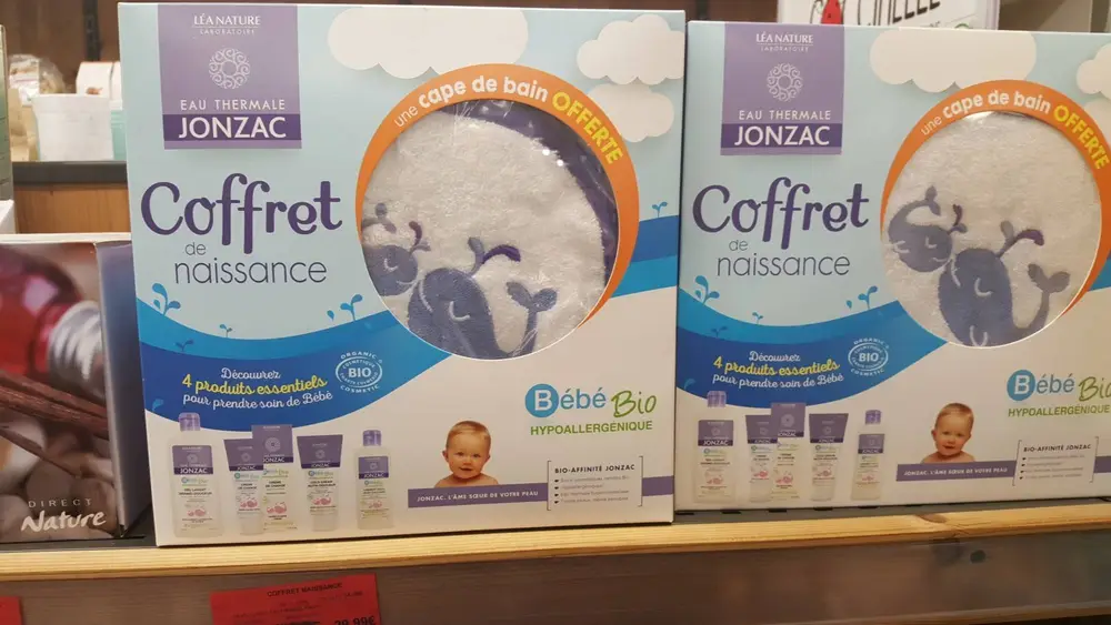 EAU THERMALE JONZAC - Bébé bio hypoallergénique - Coffret de naissance