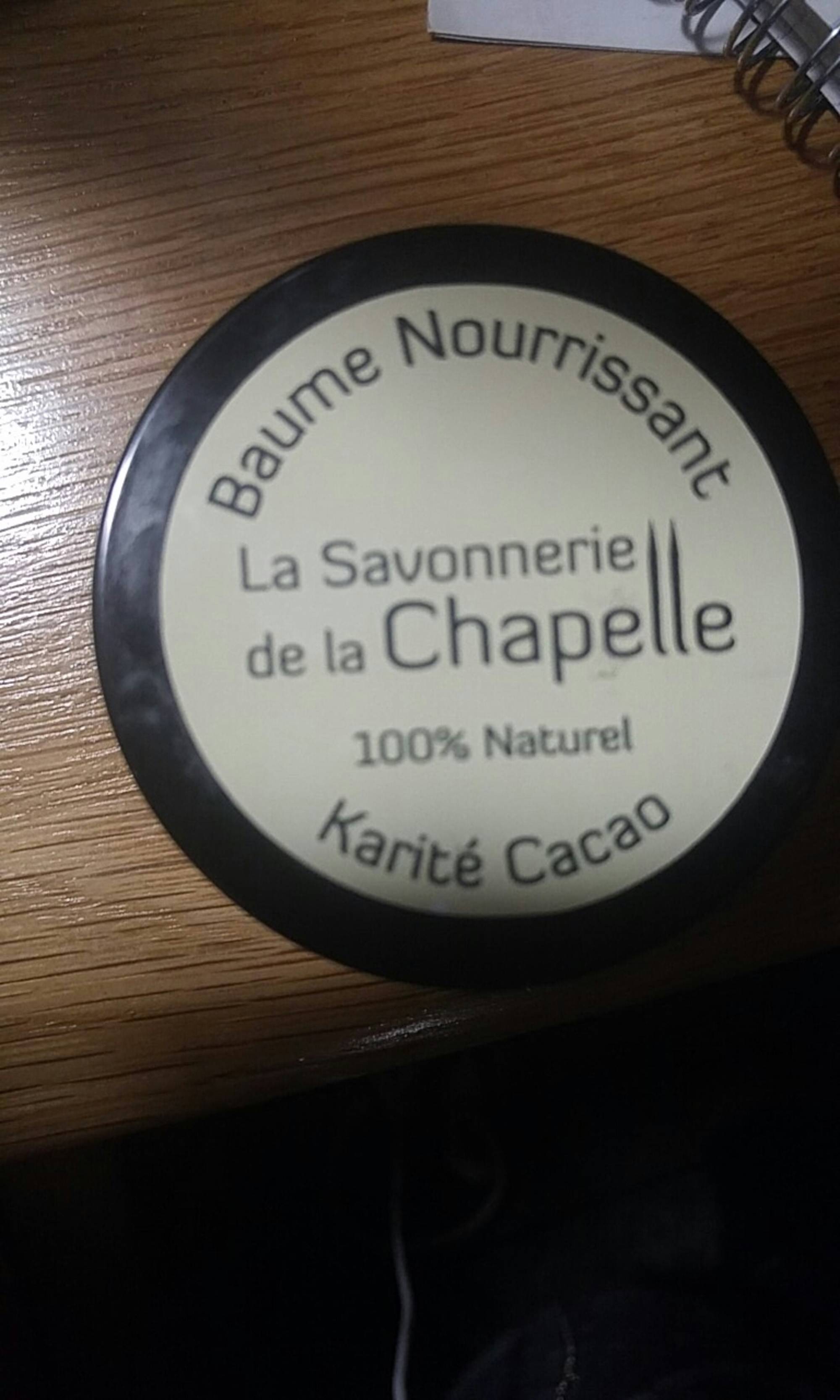 LA SAVONNERIE DE LA CHAPELLE - Karité cacao - Baume Nourrissant