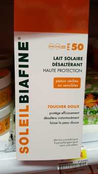 SOLEILBIAFINE - Lait solaire désaltérant haute protection FPS 50