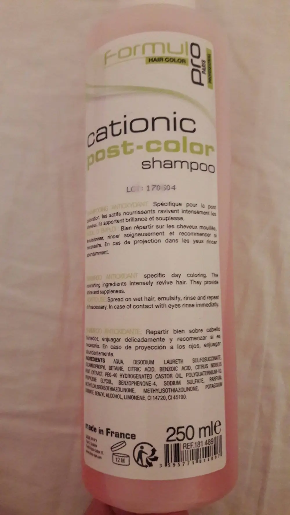 FORMUL PRO - Cationic post-color - Shampoo