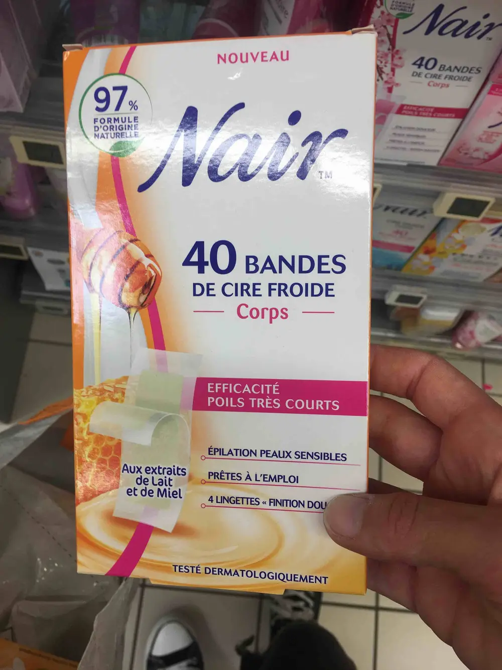 NAIR - Bandes de cire froide corps