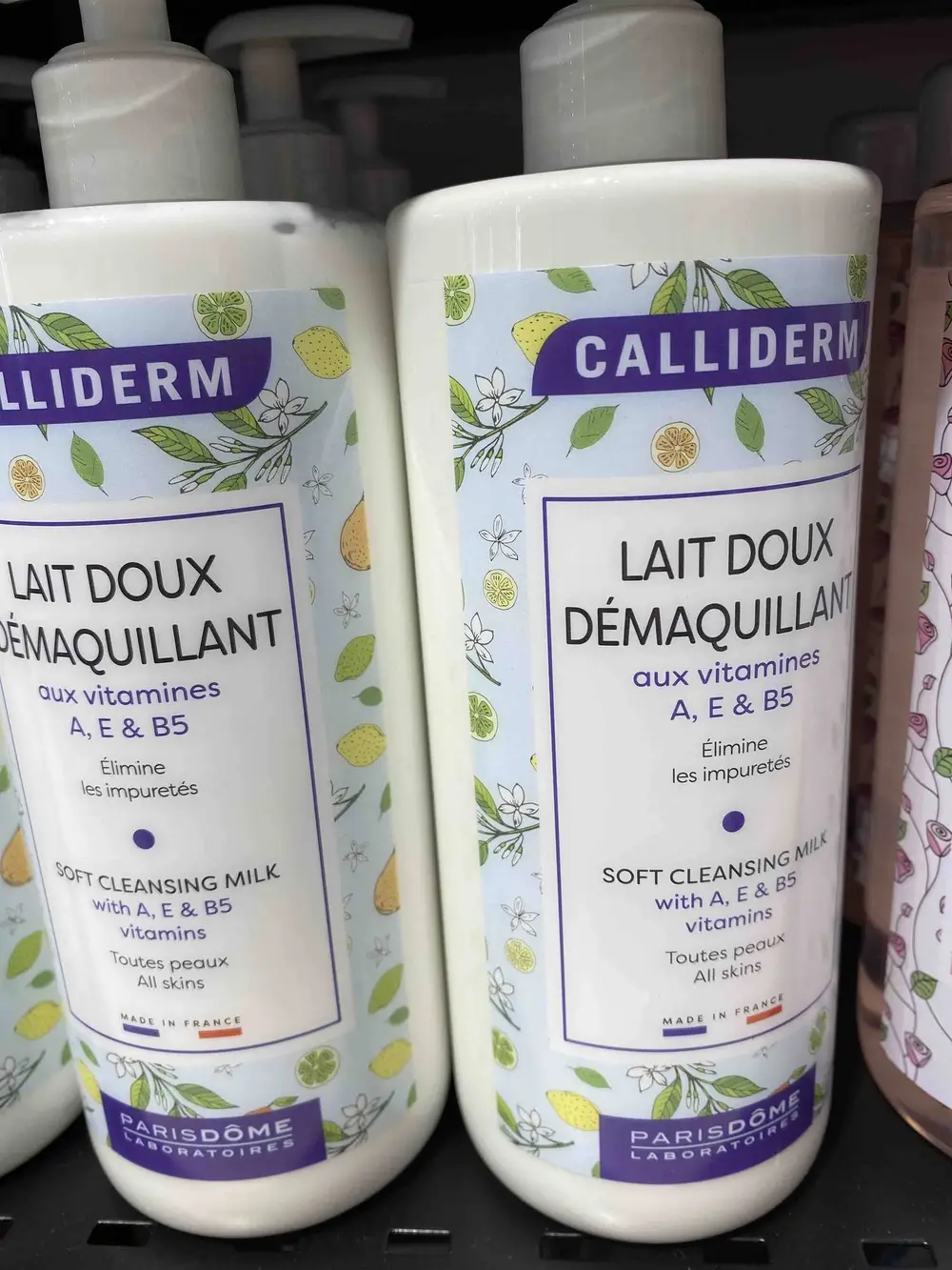 CALLIDERM - Lait doux démaquillant aux vitamines A, E & B5