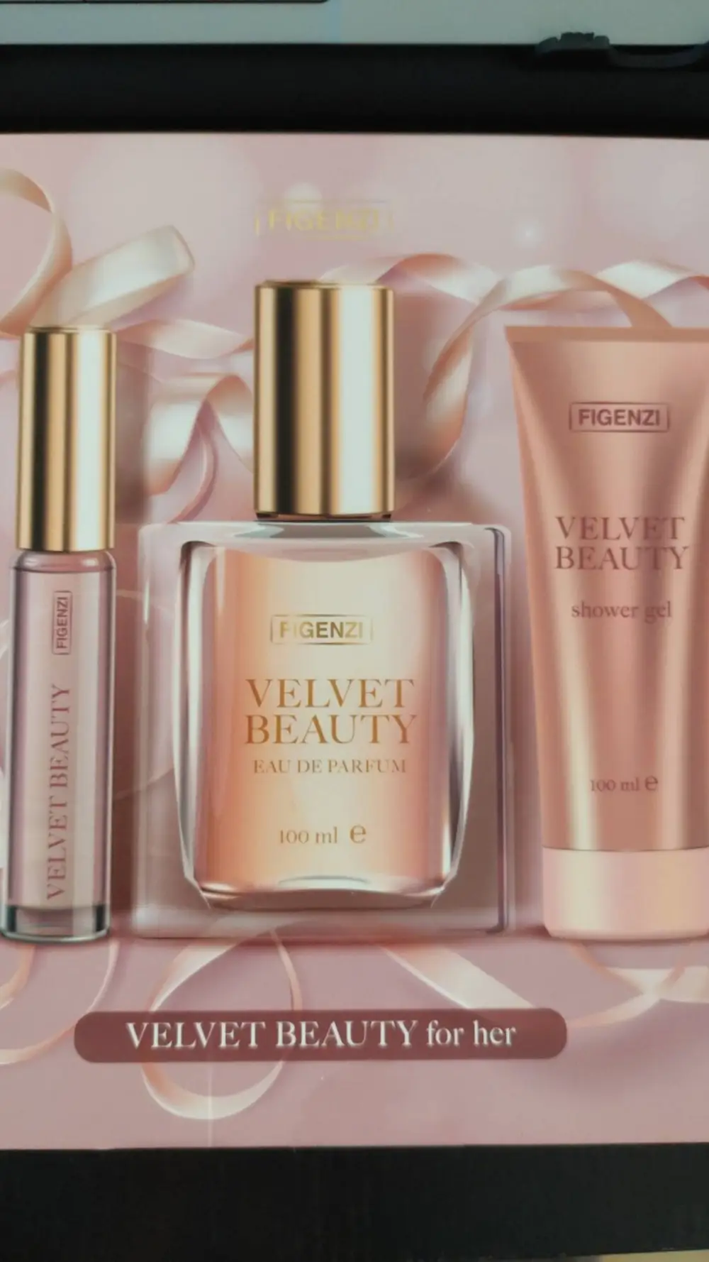 FIGENZI - Velvet beauty for her - Coffret Eau de parfum + Shower gel