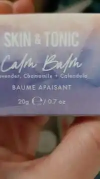 SKIN & TONIC - Calm balm - Baume apaisant 