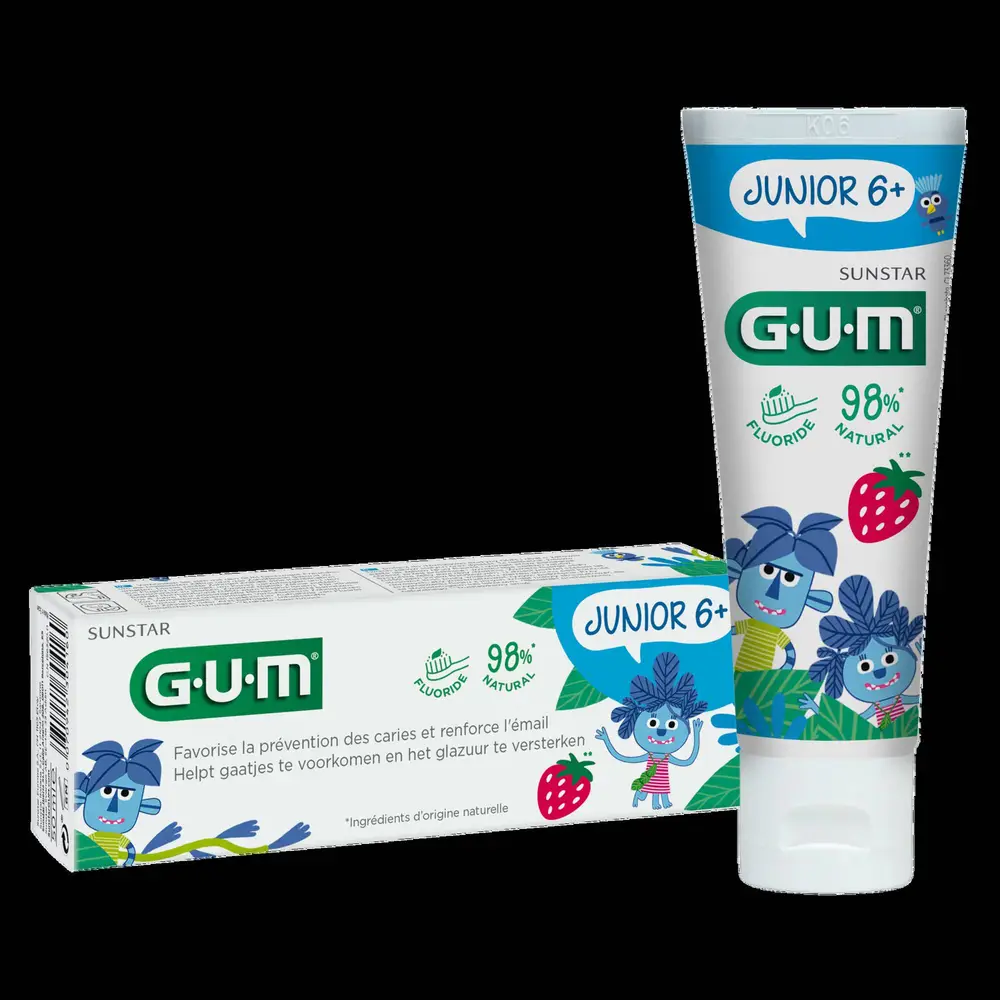 G.U.M - Junior 7+ -  Dentifrice fluoré Tutti frutti