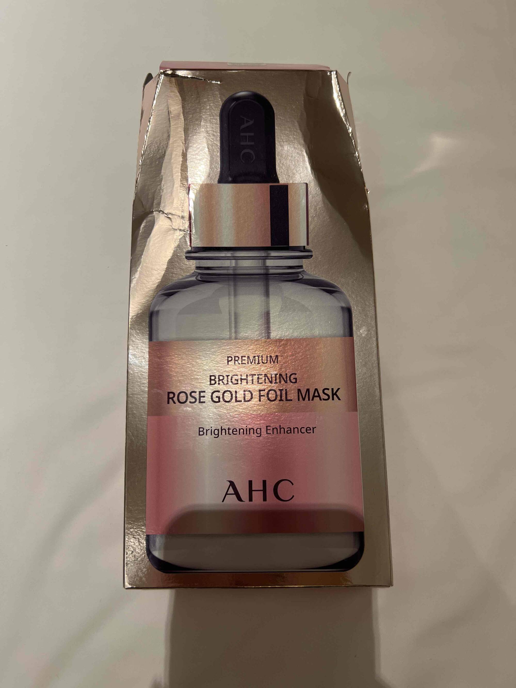 AHC - Brightening - Rose gold foil mask