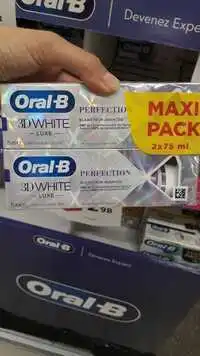 ORAL-B - 3D  white - Dentifrice doux pour l'émail