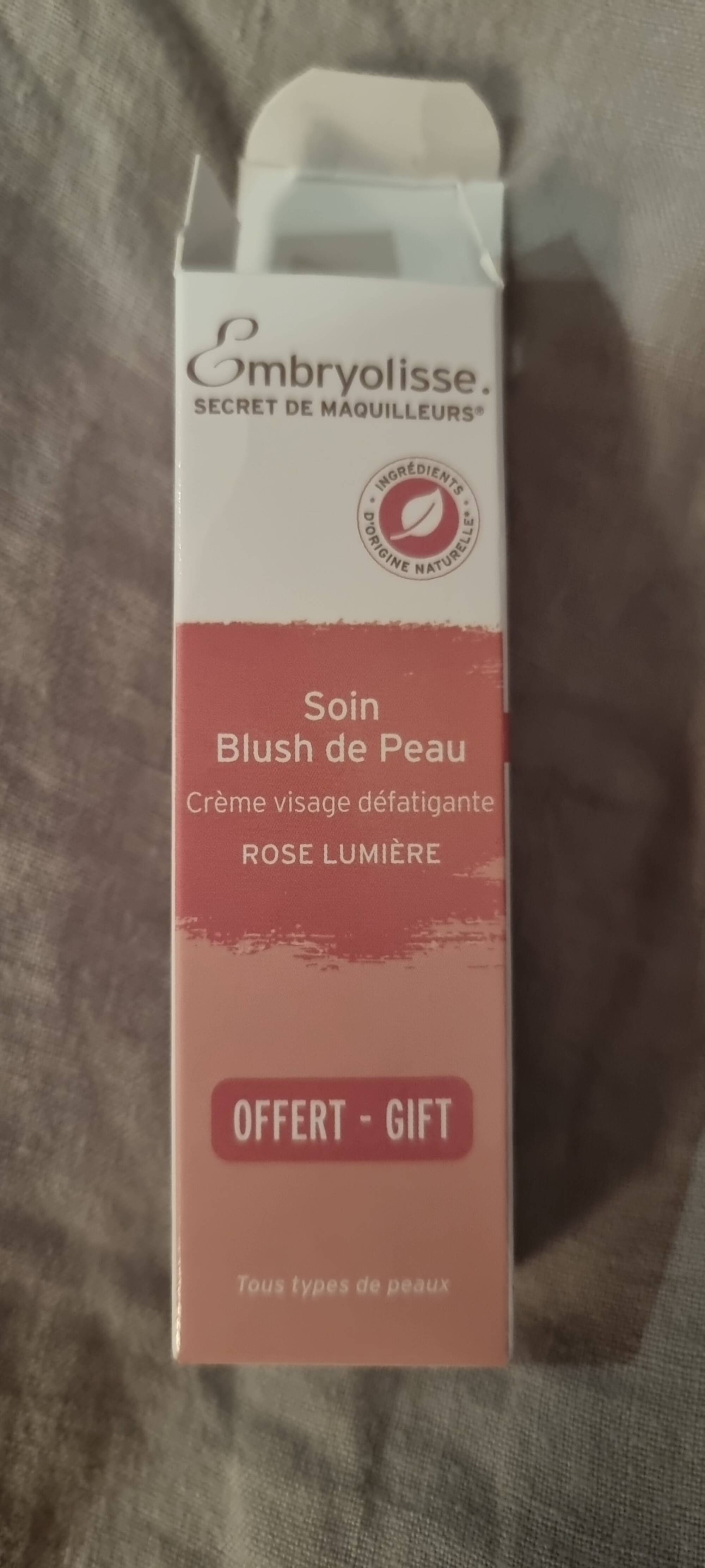 EMBRYOLISSE - Secret de maquilleurs - Crème visage défatigante Rose lumiere