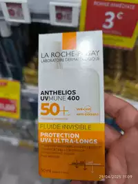 LA ROCHE-POSAY - Anthelios UVmune 400 - Fluide invisible 50+