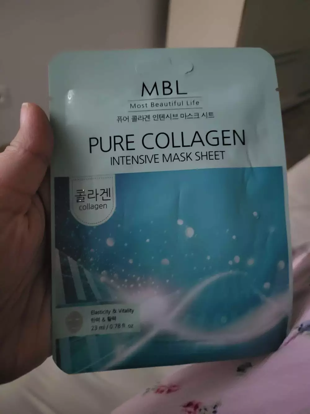 MOST BEAUTIFUL LIFE - Pure collagen - Intensive mask sheet