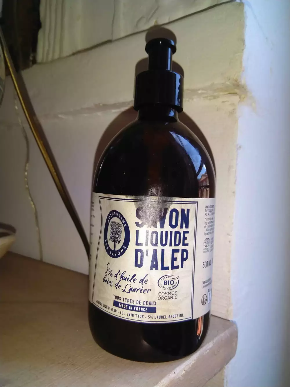 AUTHENTINE LES SAVONS - Savon liquide d'Alep 5% laurel berry oil