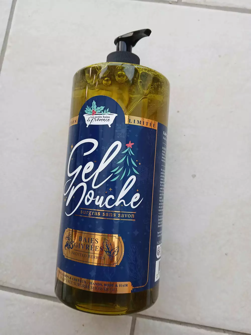 LES PETITS BAINS DE PROVENCE - Baies givrées - Gel douche surgras sans savon