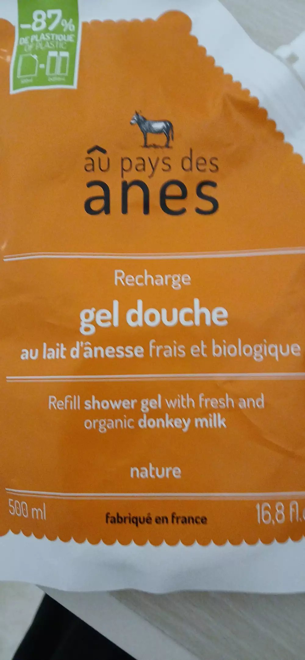 AU PAYS DES ÂNES - Recharge gel douche au lait d'ânesse