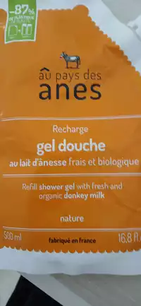 AU PAYS DES ÂNES - Recharge gel douche au lait d'ânesse