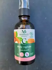 MESSÉGUÉ - Huile végétale amande douce bio