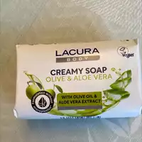 LACURA - Olive & aloe vera - Creamy soap