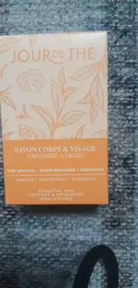 JOUR DE THE - Savon corps & visage thé sencha pamplemousse géranium