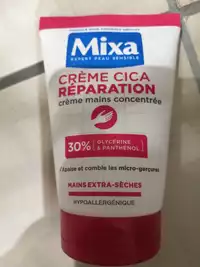 MIXA - Crème cica réparation - Crème mains concentrée