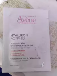 AVENE EAU THERMALE - Hyaluron activ B3 - Aqua gel-crème régénération cellulaire
