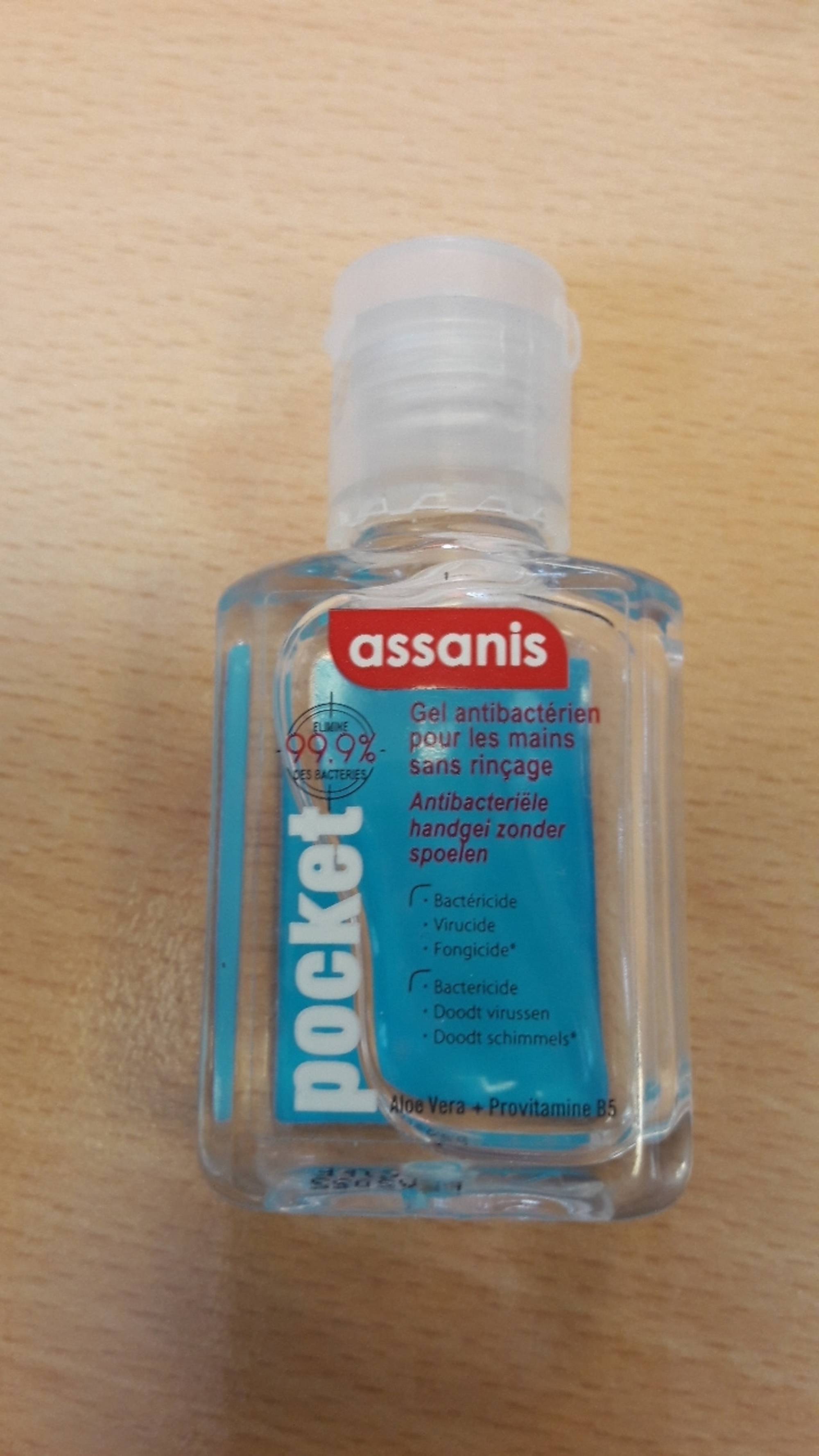 ASSANIS  - Pocket - Gel antibactérien pour les mains 