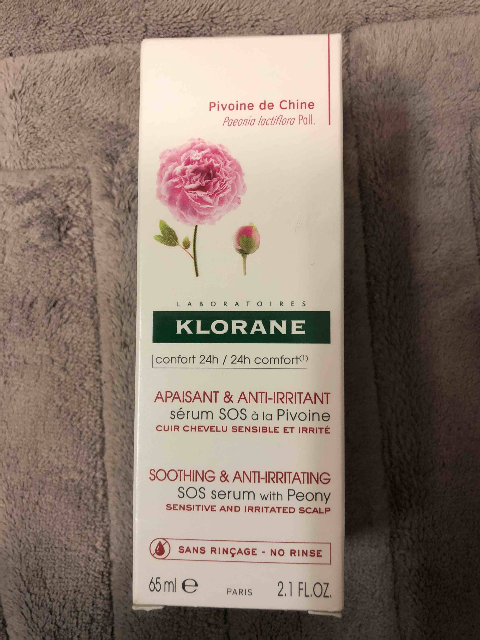 KLORANE - Pivoine de chine - Sérum SOS apaisant & anti-irritant