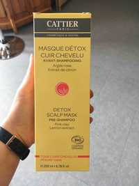 CATTIER - Masque détox cuir chevelu avant-shampooing