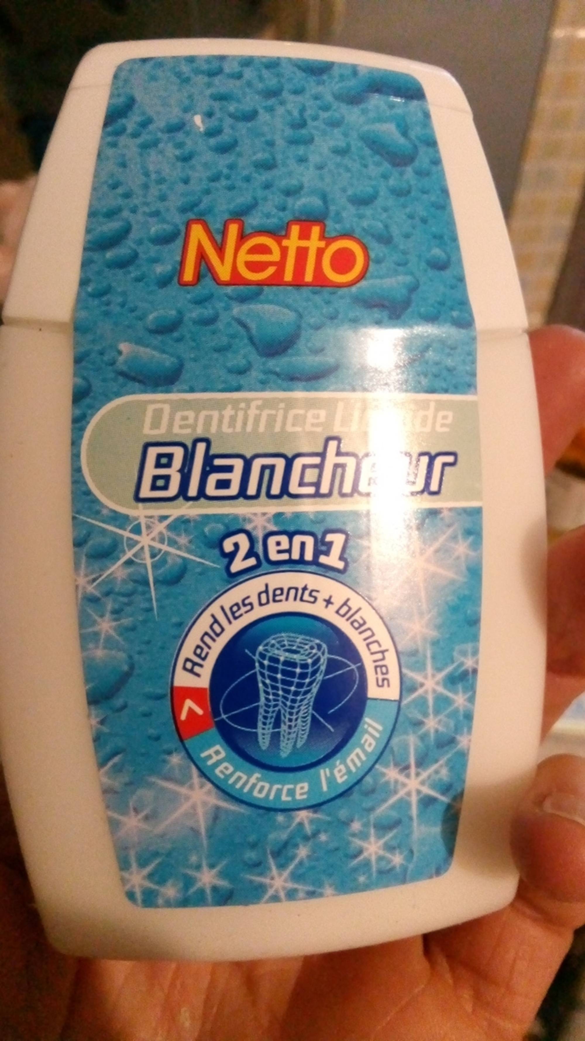 NETTO - Dentifrice liquide blancheur 2 en 1