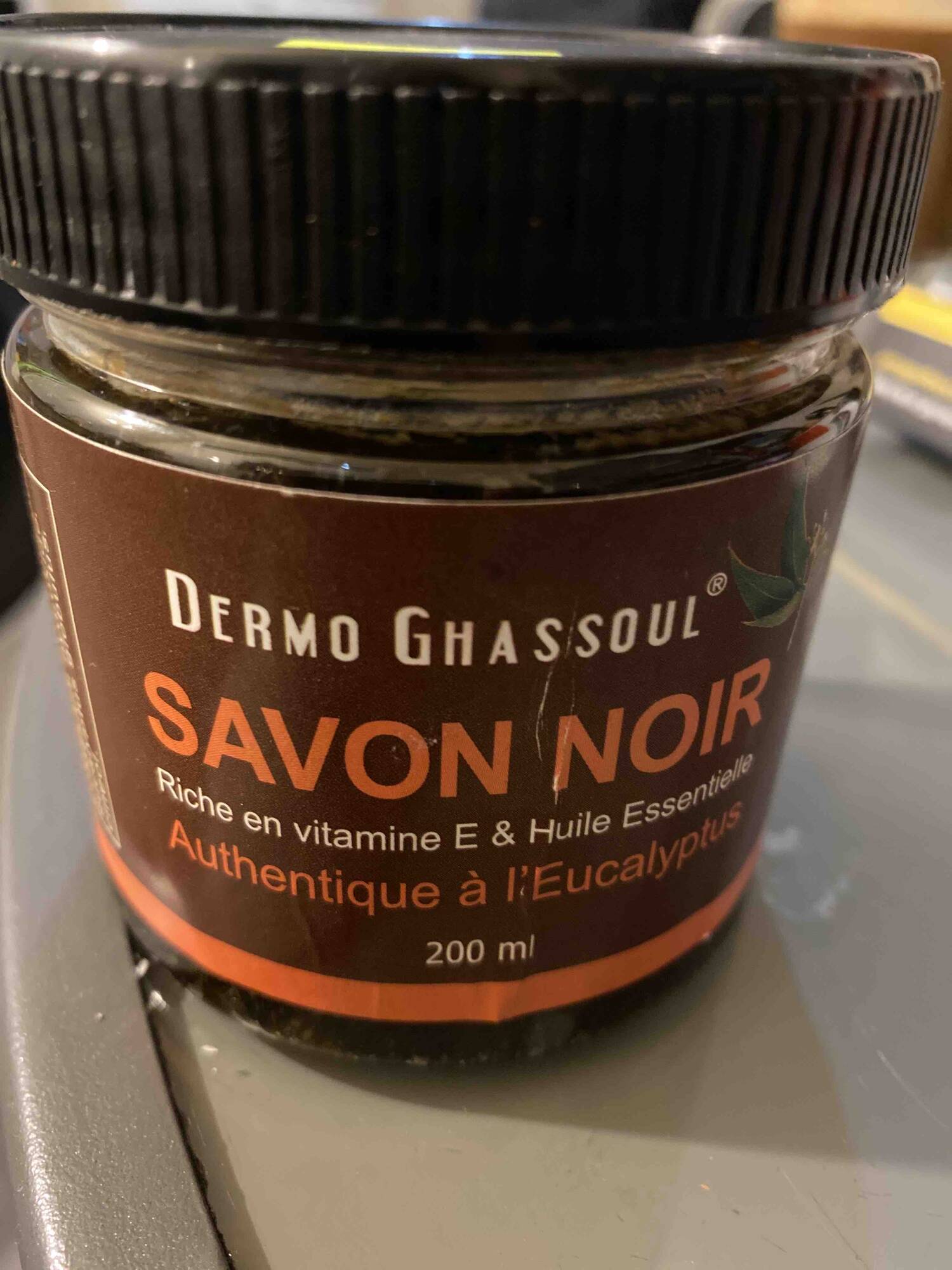 DERMO GHASSOUL - Authentique à l'eucalyptus - Savon noir à l'huile