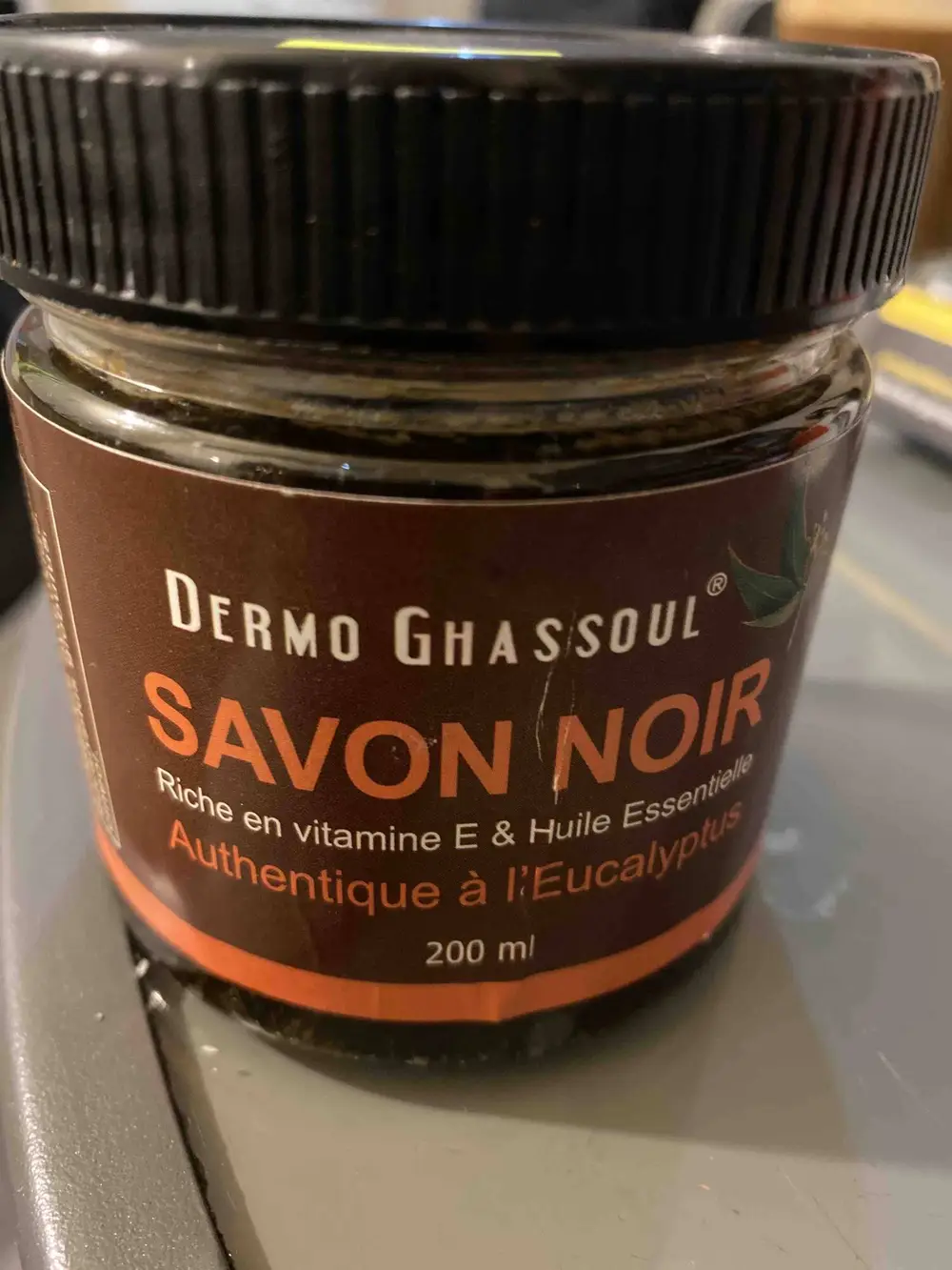 DERMO GHASSOUL - Authentique à l'eucalyptus - Savon noir à l'huile