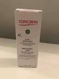 TOPICREM - Soin Matifiant - Hydra anti-brillance mat 10h