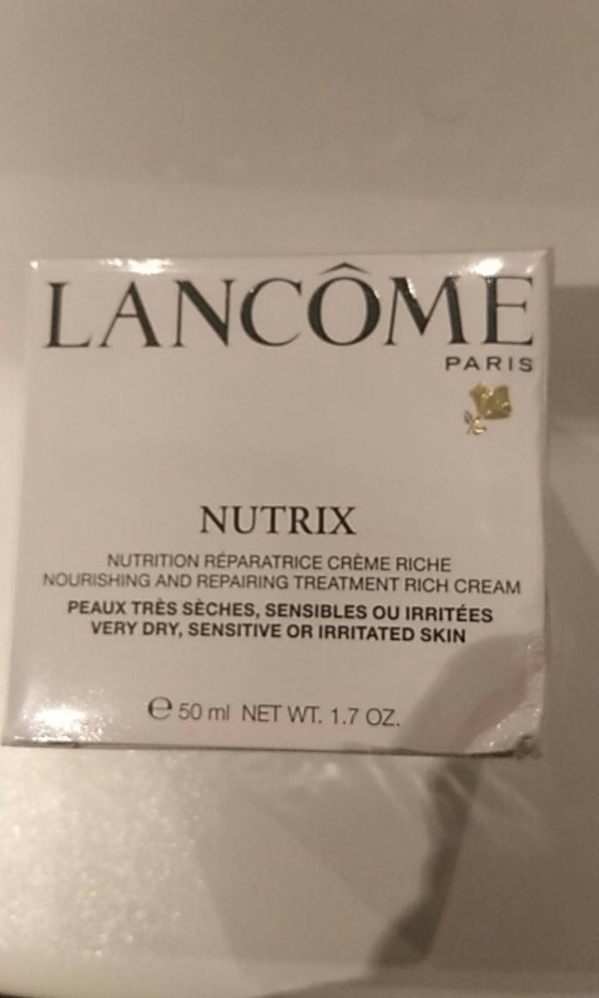 LANCÔME - Nutrix - Nutrition réparatrice crème riche