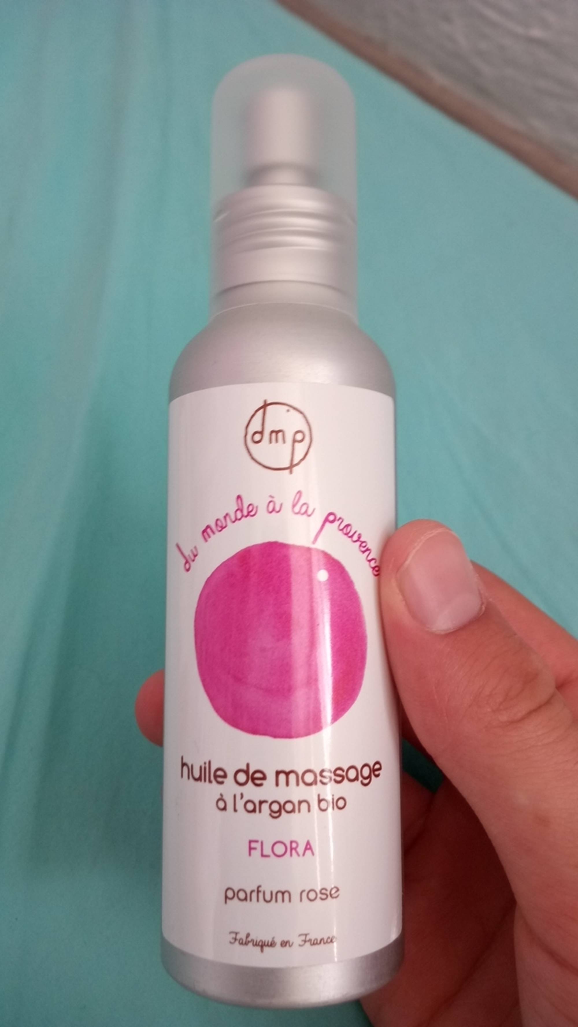 DMP - Huile de massage à l'argan bio parfum rose