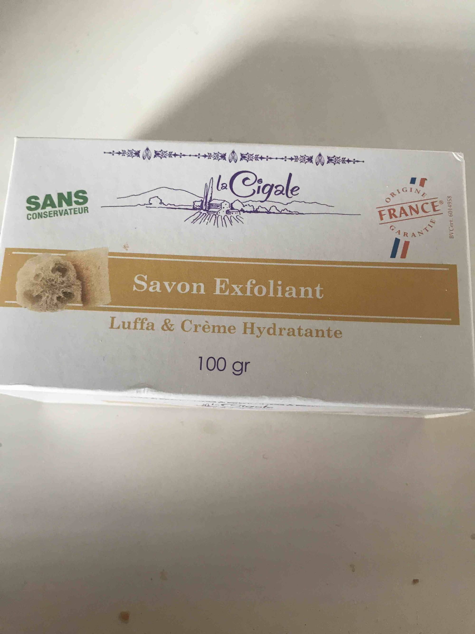 LA CIGALE - Savon exfoliant - Luffa et crème hydratante
