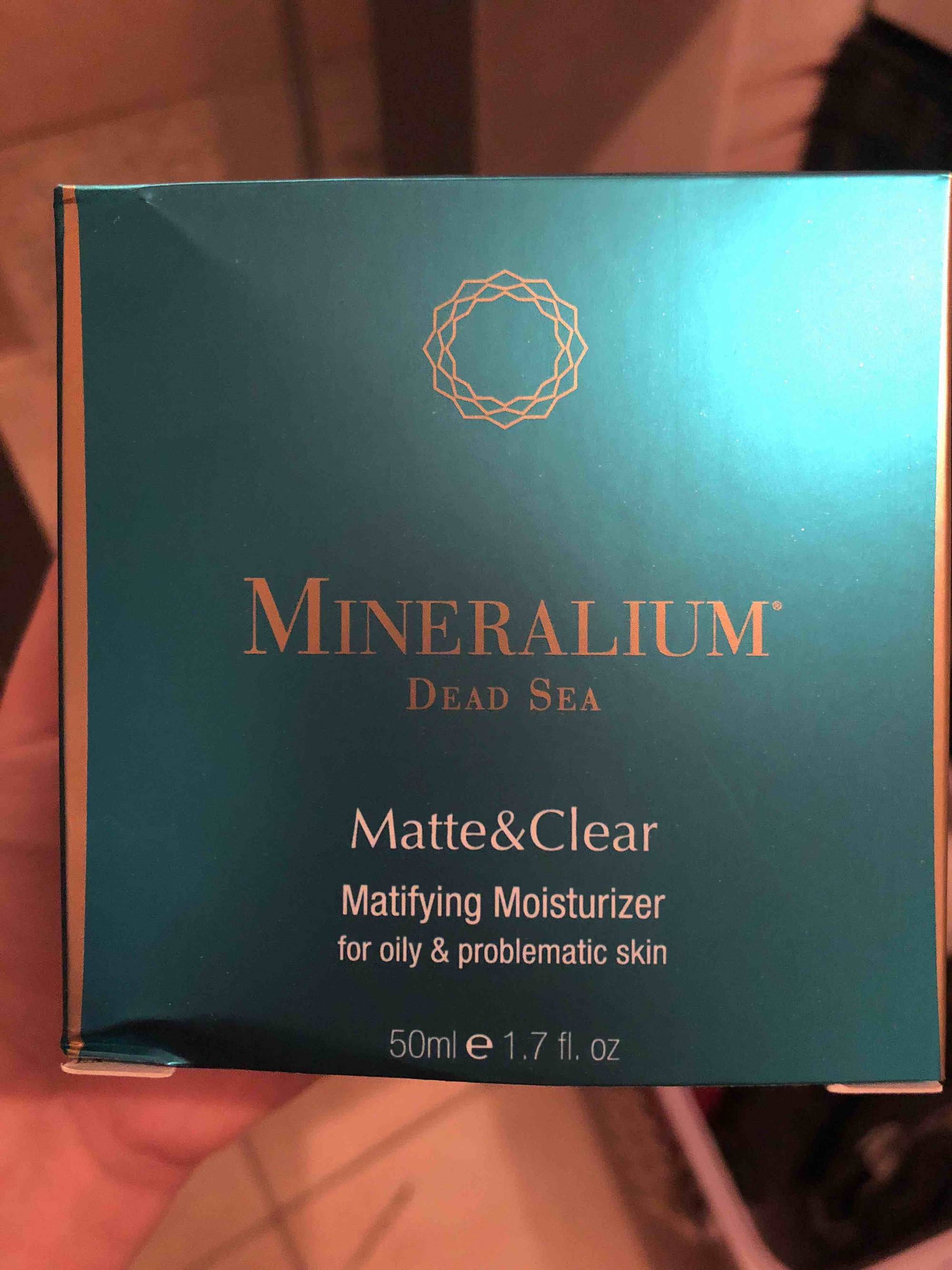 MINERALIUM DEAD SEA - Matte&Clear - Matifying moisturizer
