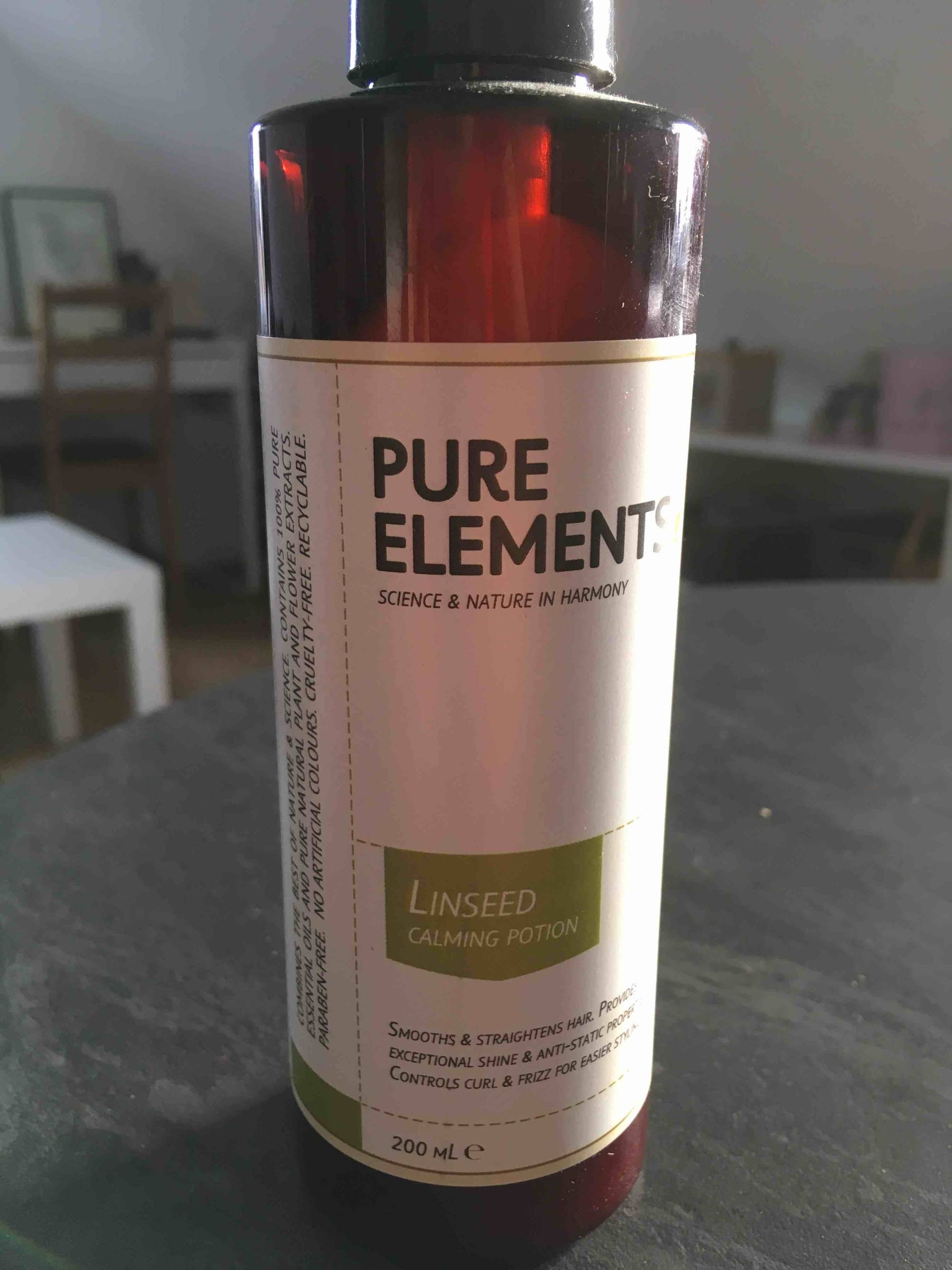 PURE ELEMENTS - Linseed calming potion - Smooths & straightens hair