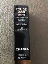 CHANEL - Rouge coco shine 62 monte-carlo 