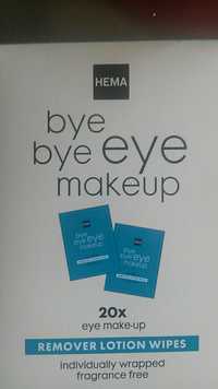 HEMA - Bye bye eye makeup - Remover lotion wipes