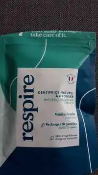 RESPIRE - Menthe Fraîche - Dentifrice naturel à croquer